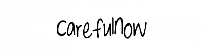 CarefulNow  baixar fontes gratis