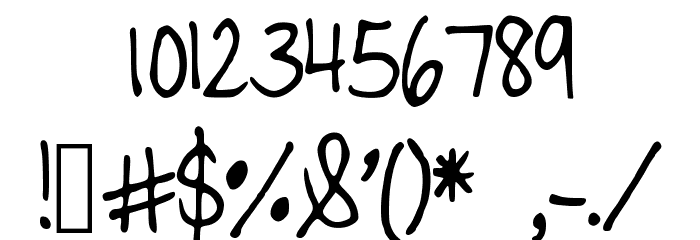 CarefulNow Font OTHER CHARS