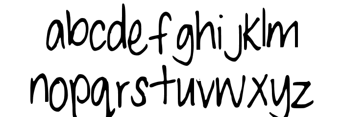 CarefulNow Font LOWERCASE