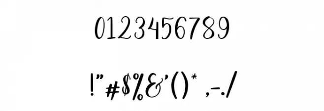 Carelina Font OTHER CHARS