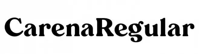 Carena Regular  font caratteri gratis