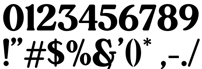 Carena Regular Font OTHER CHARS