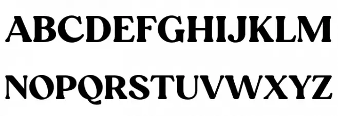 Carena Regular Font Litere mari