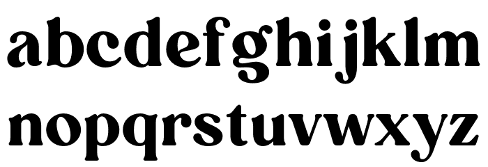 Carena Regular Font LOWERCASE