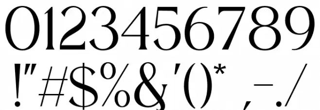 CarentroDEMO Font OTHER CHARS