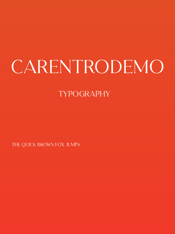 CarentroDEMO Poster
