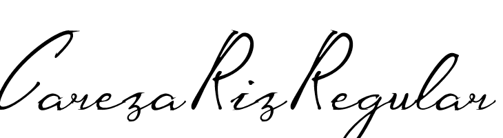 CarezaRizRegular  Frei Schriftart Herunterladen