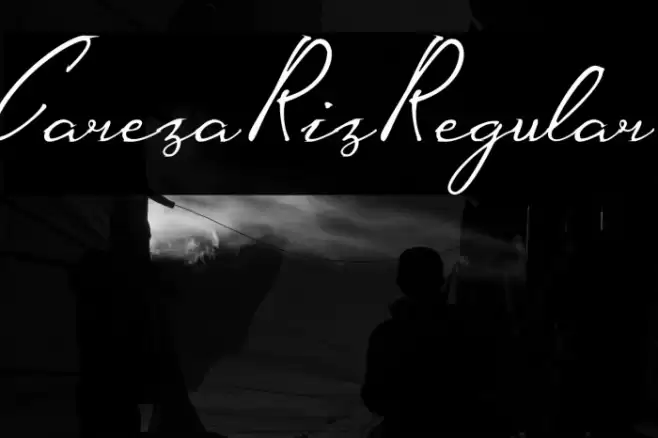 CarezaRizRegular Font examples
