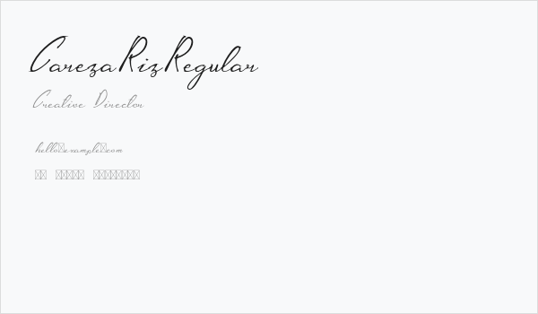 CarezaRizRegular Business Card