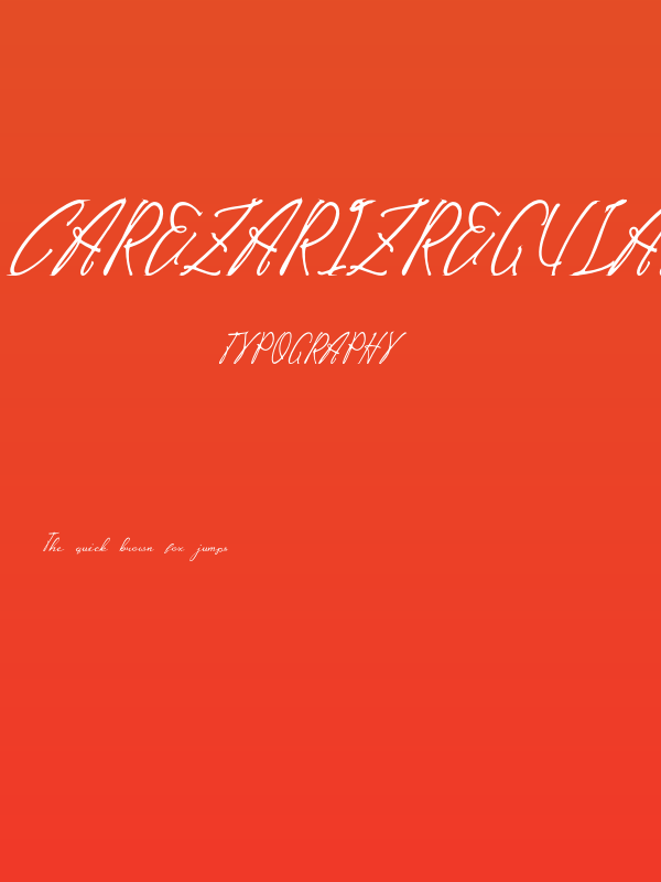 CarezaRizRegular Poster