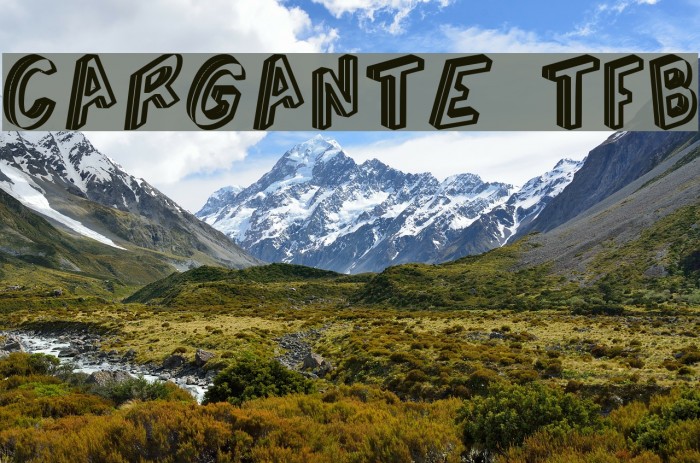 Cargante tfb لخطوط تنزيل examples