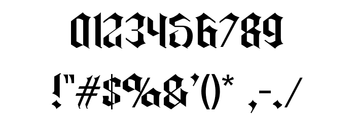 Carglos Font OTHER CHARS