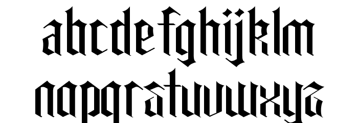 Carglos Font LOWERCASE