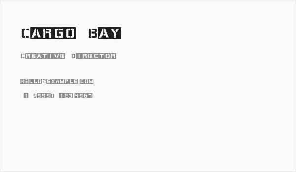 Cargo Bay Business Card