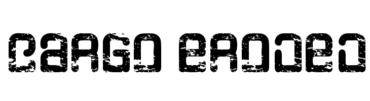Cargo eroded  フリーフォントのダウンロード