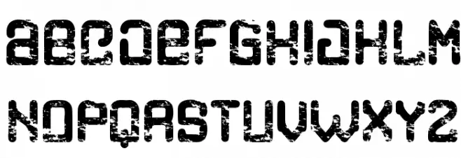 Cargo eroded フォント 大文字