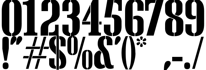 CargoCrate Font OTHER CHARS