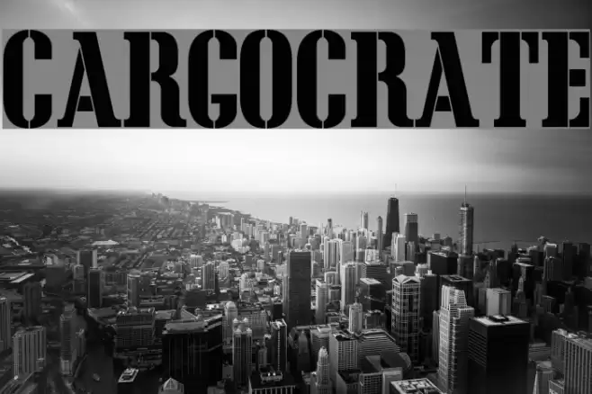CargoCrate Font examples