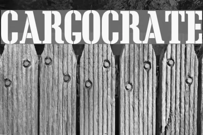 CargoCrate Font examples