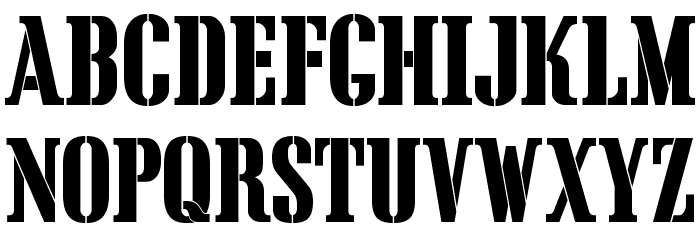 CargoCrate Font LOWERCASE