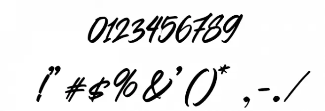 CarhiusDEMO-Regular Font OTHER CHARS