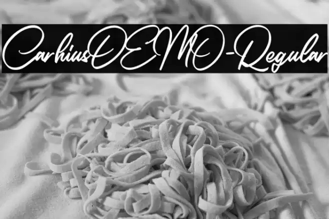 CarhiusDEMO-Regular Font examples