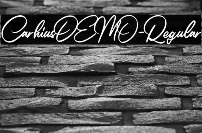 CarhiusDEMO-Regular Font examples