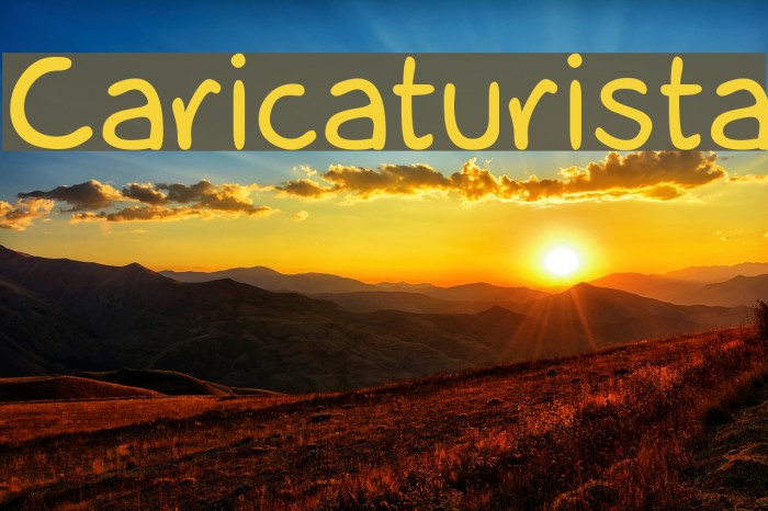 Caricaturista Font examples