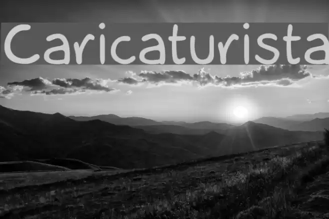 Caricaturista Font examples