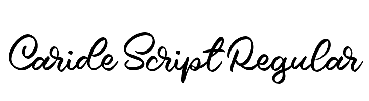 Caride Script Regular  Frei Schriftart Herunterladen