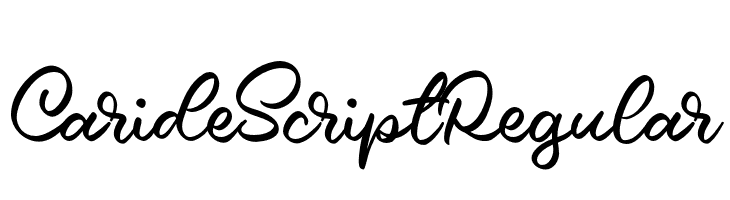 Caride Script Regular  Скачать бесплатные шрифты