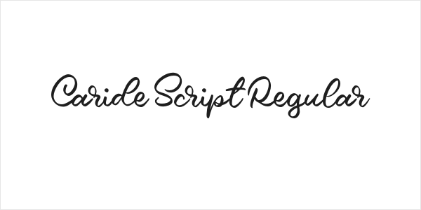Caride Script Regular Logo