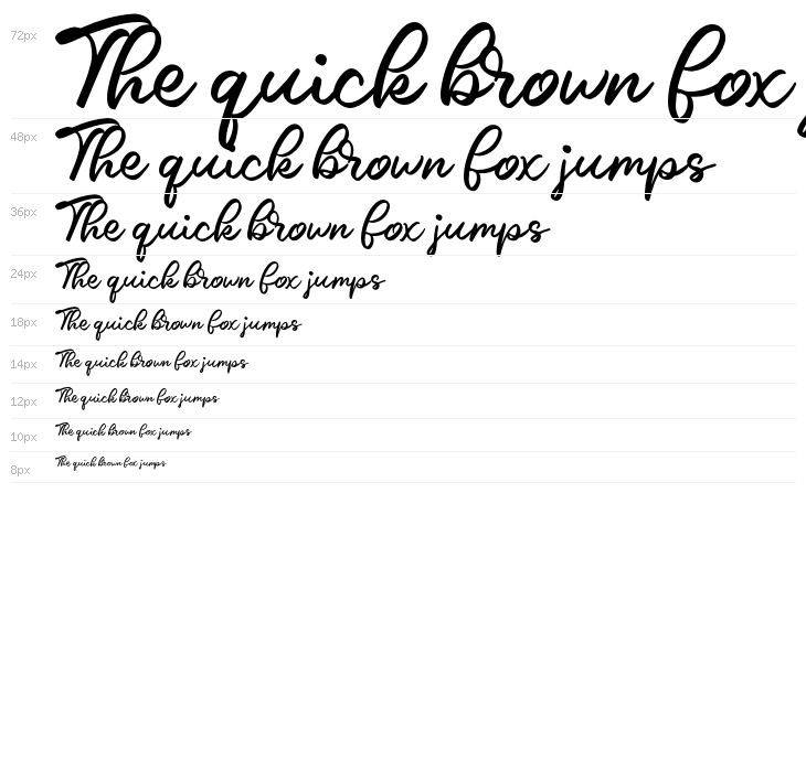 Caride Script Regular Waterfall