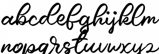 Caride Script Regular Шрифта строчной