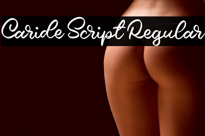 Caride Script Regular Example 1