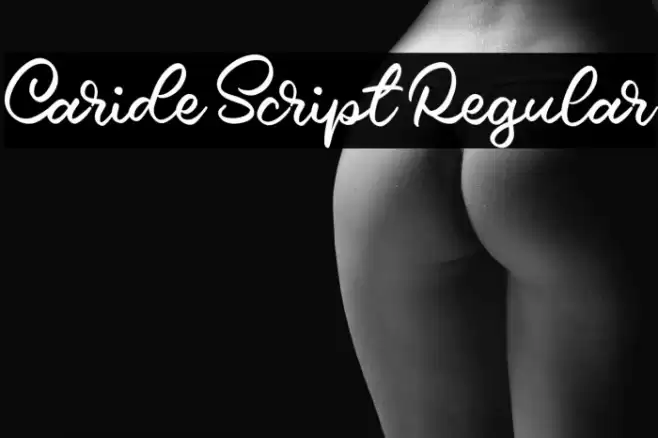 Caride Script Regular Font examples
