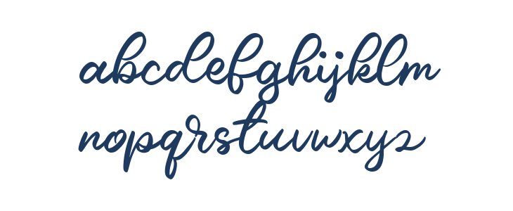 Caride Script Regular Lowercase