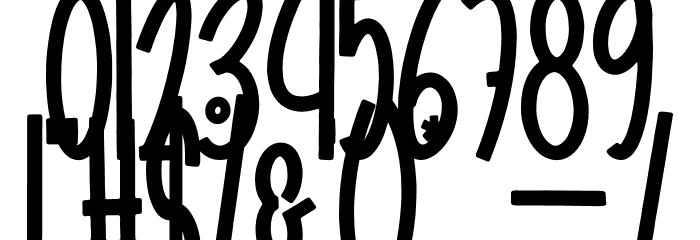 Carila Font Alte caractere