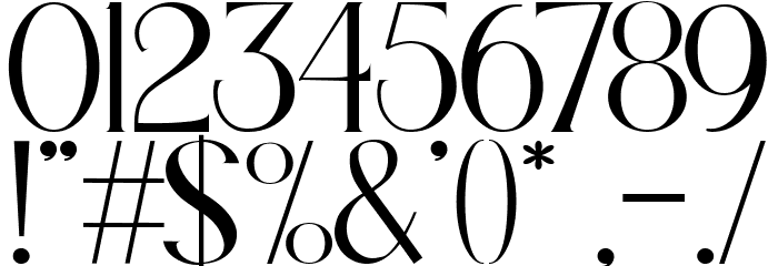 Carilos Regular Font OTHER CHARS