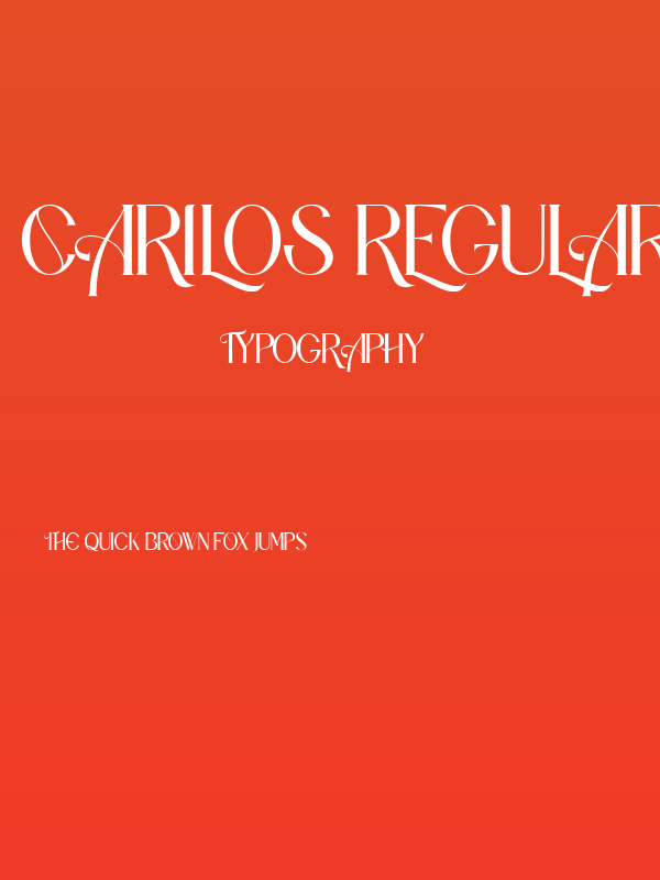 Carilos Regular Poster