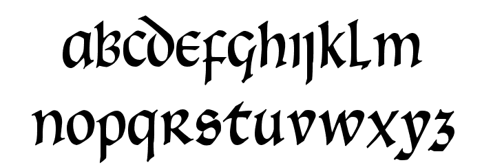Carinthia Demo Font LOWERCASE