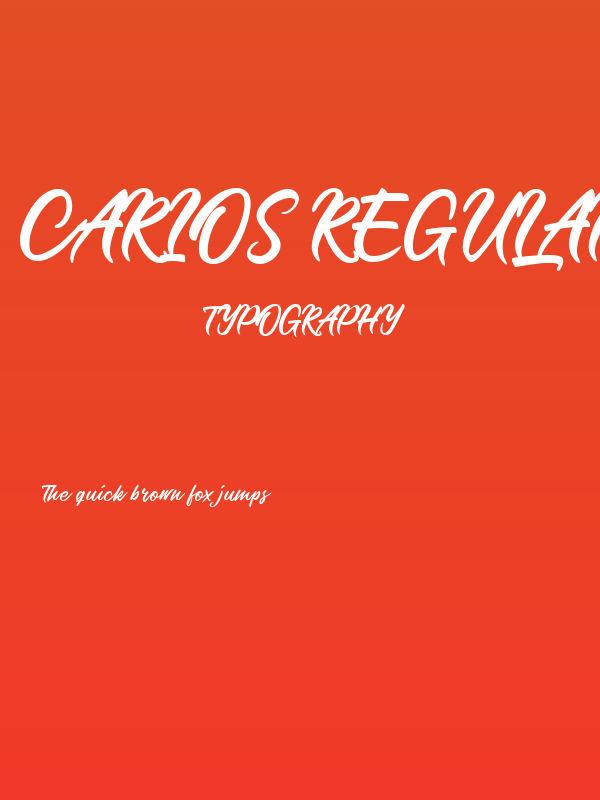 Carios Regular Poster