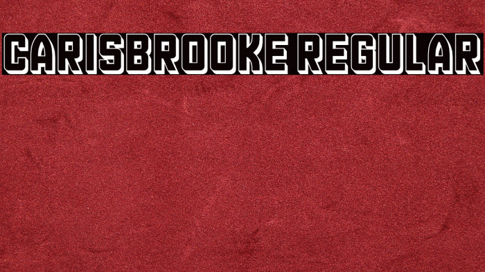 Carisbrooke Regular Example 2