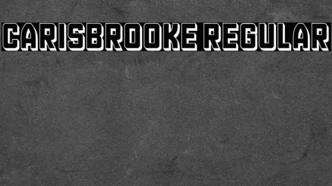 Carisbrooke Regular Font examples