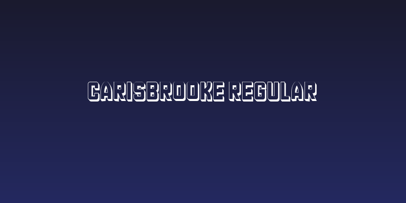 Carisbrooke Regular Social Header