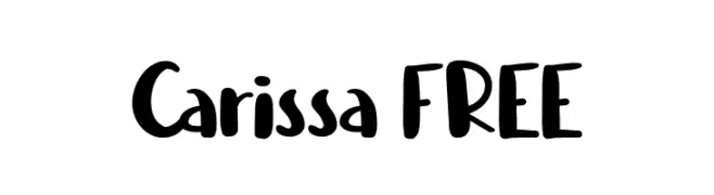 Carissa FREE  font caratteri gratis