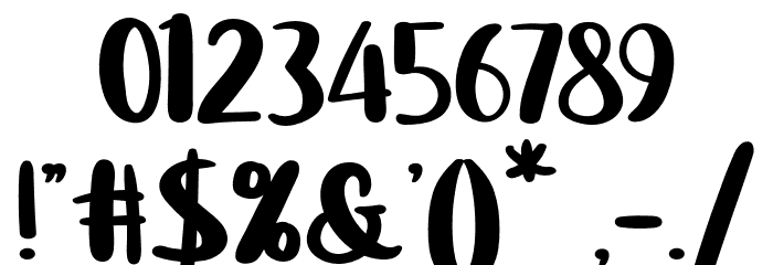 CarissaFREE Font OTHER CHARS