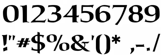 Carita Bold Font OTHER CHARS