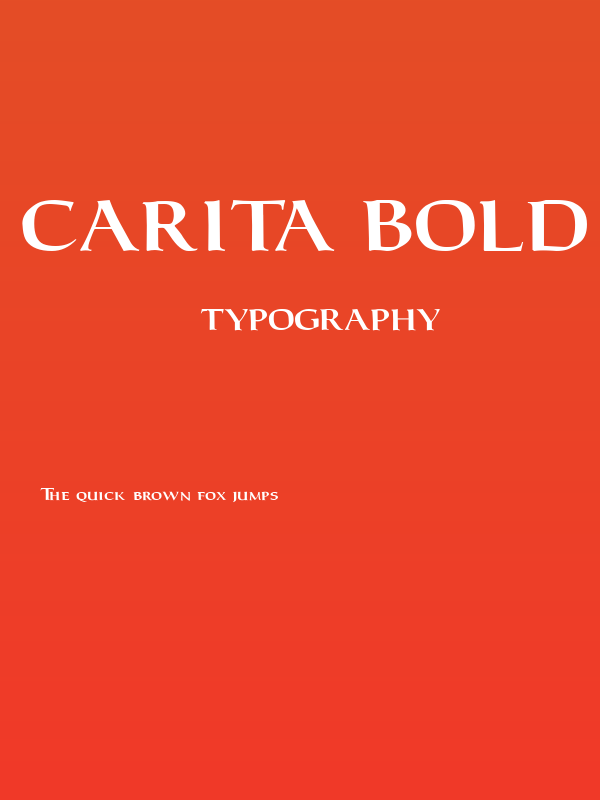 Carita Bold Poster
