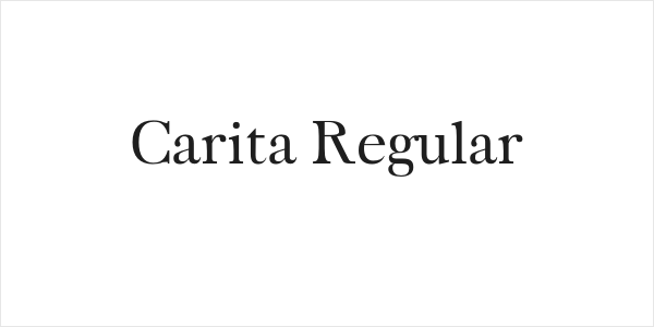 Carita Regular Logo